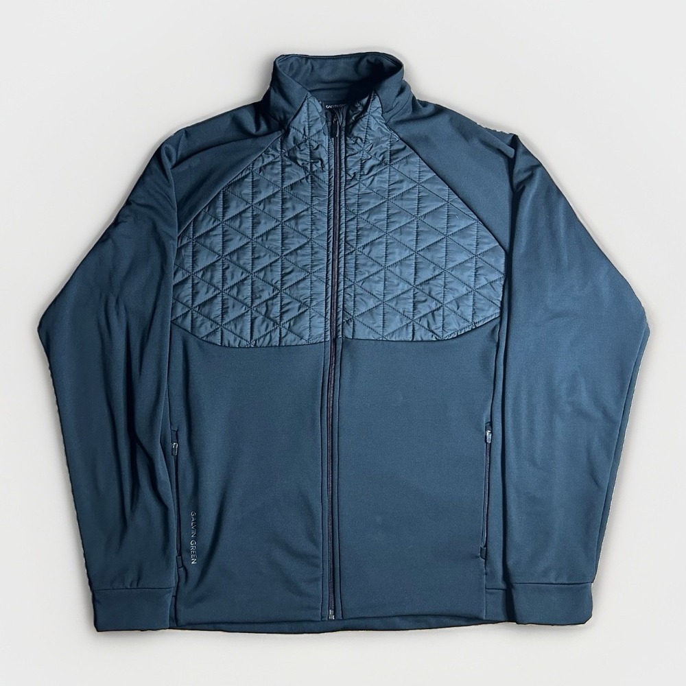 Galvin Green Jacket Men XL Black Golf Wind-Water Repellant Performance Midweight